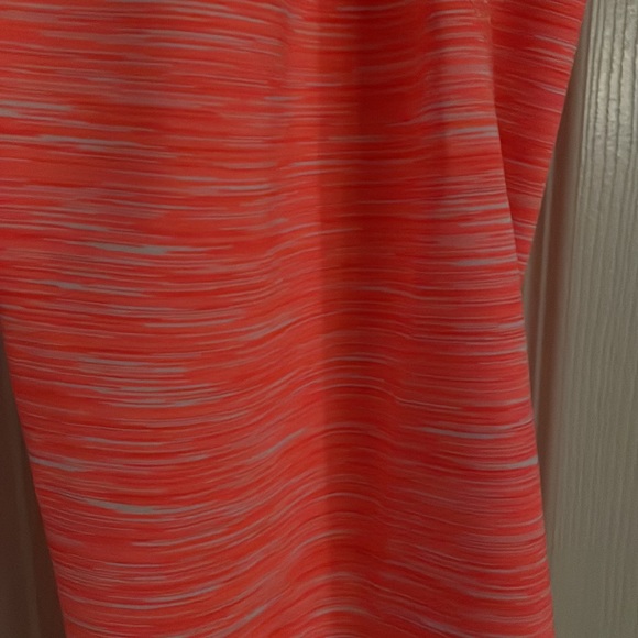 NWOT old navy crop orange with white striped elevate leggings - Picture 2 of 6